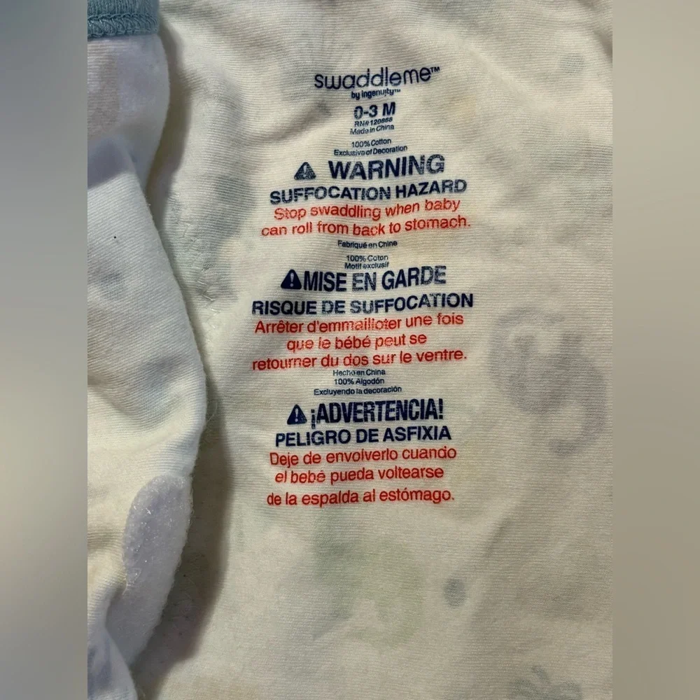 SwaddleMe Soft Blue Baby Swaddle 2 pcs